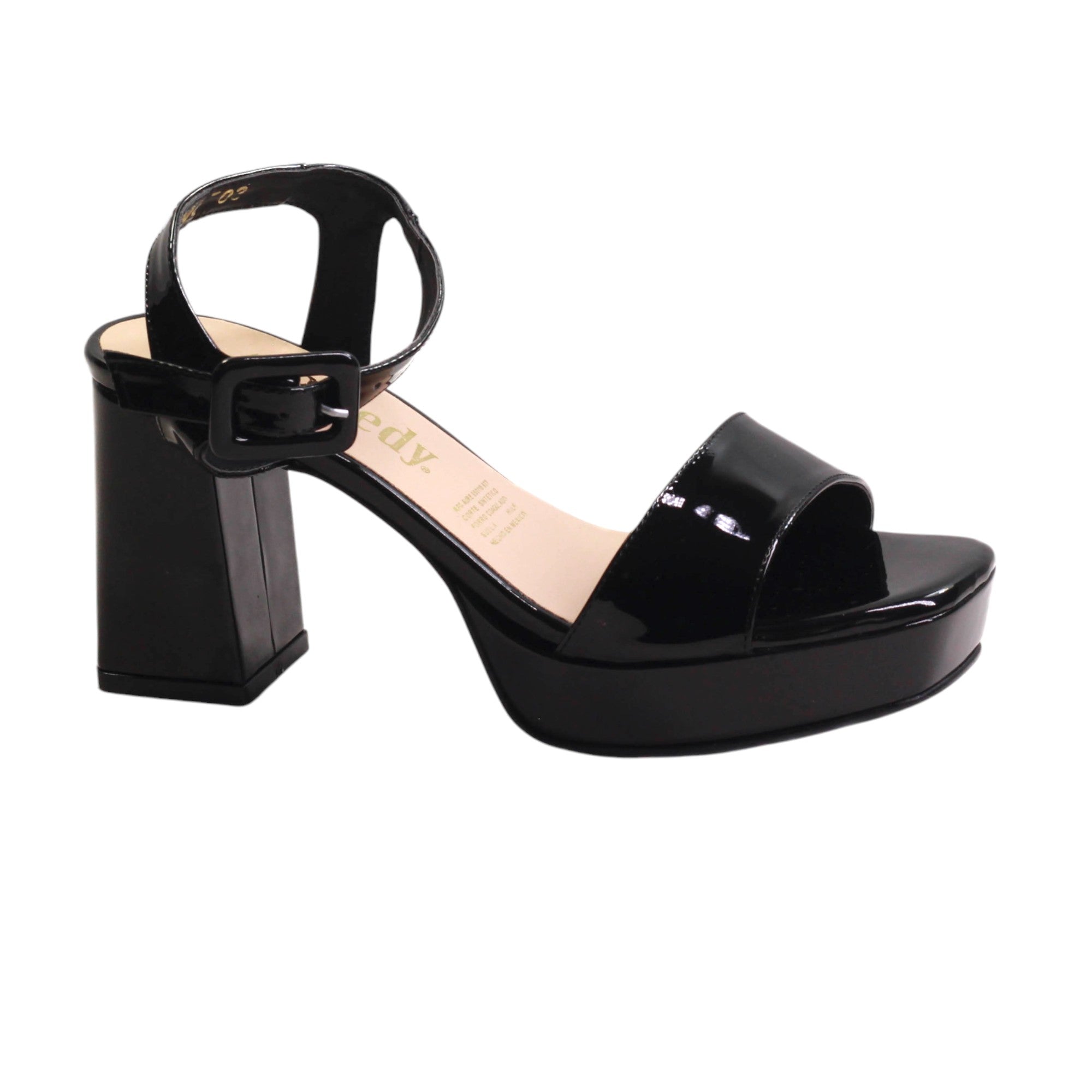 Zapatillas Negras Tacon Grueso Zapatillas Tacon Cuadrado Sandalias