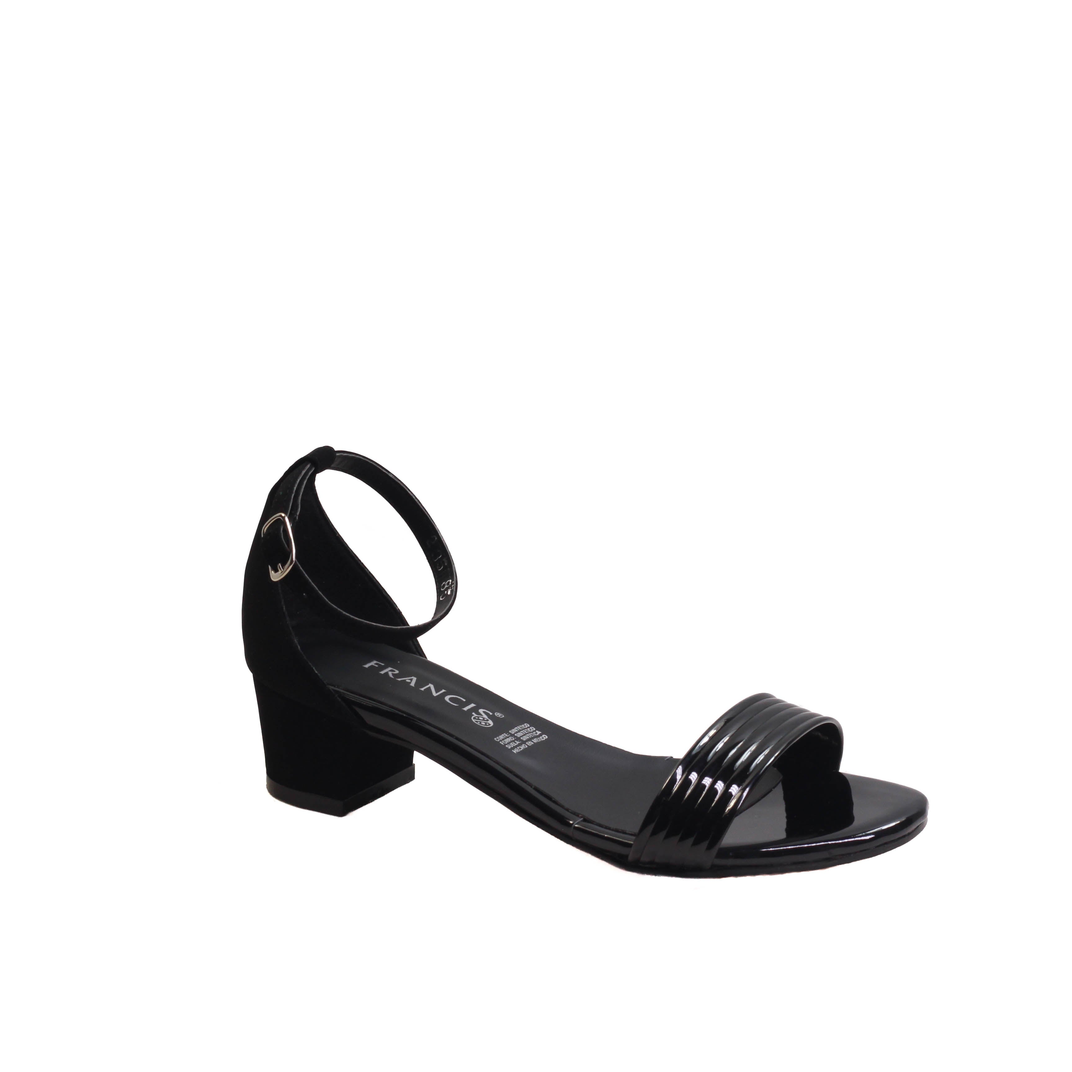 Antonella Sandalias Negras Para Dama Zapatilla Para Dama Con Tira