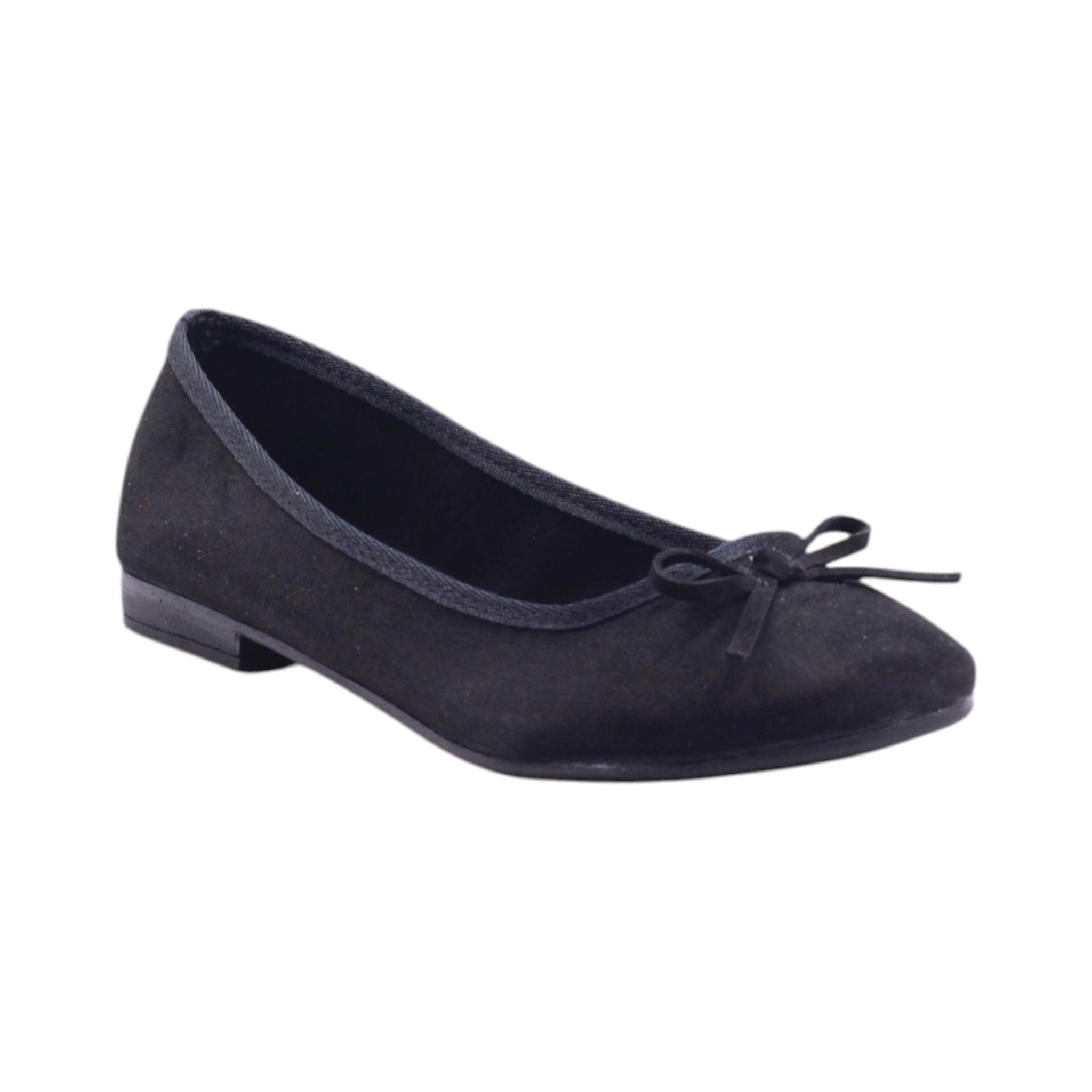 Flat casual de dama con moño decorativo