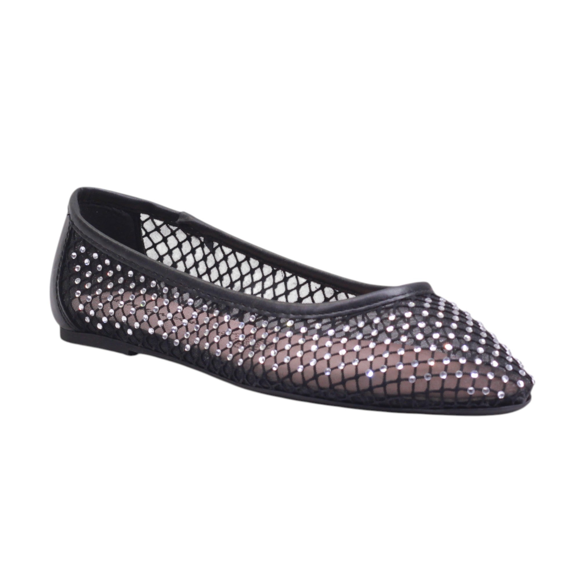 Flat con malla transparente y pedrería
