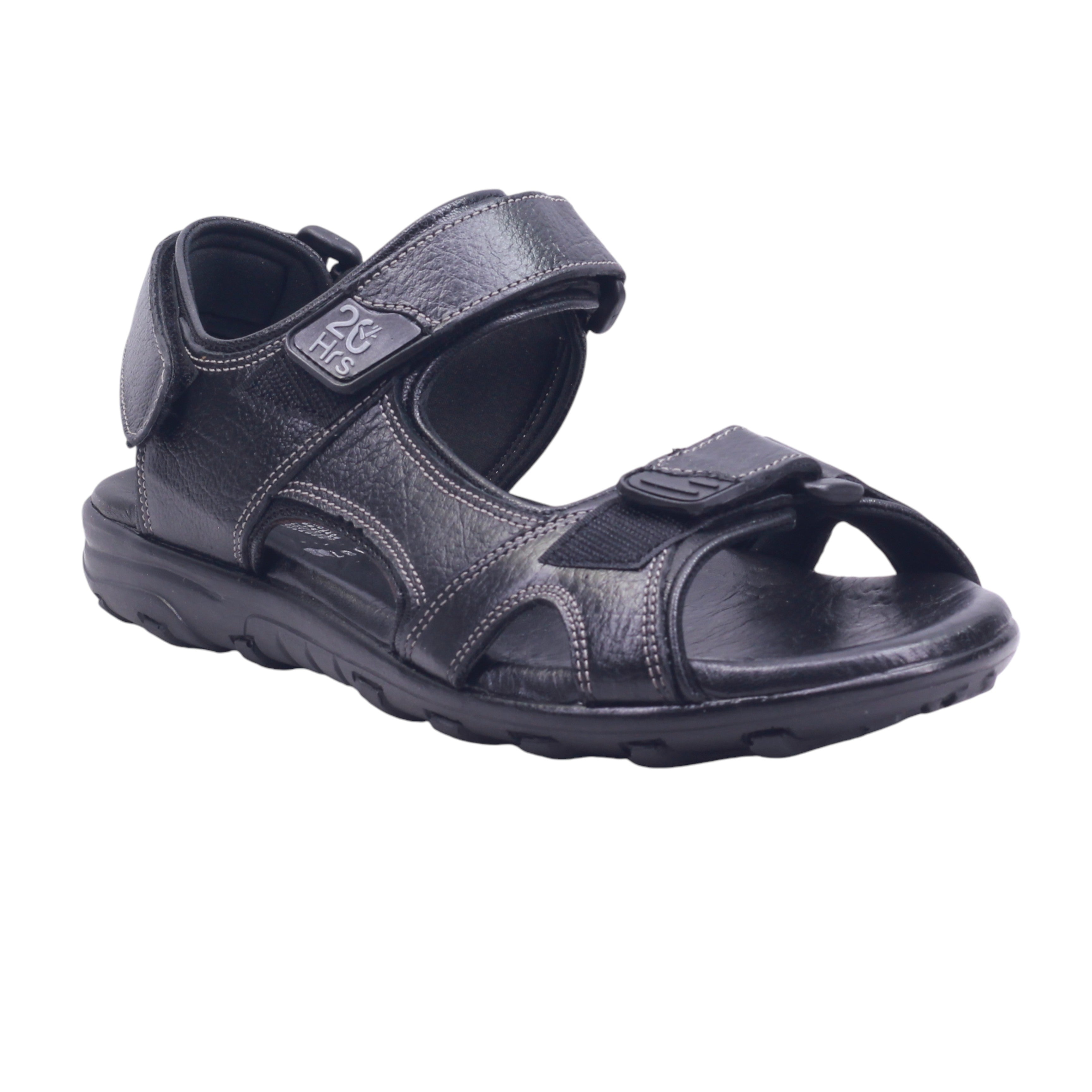 Sandalia para caballero con tira ajustable en velcro