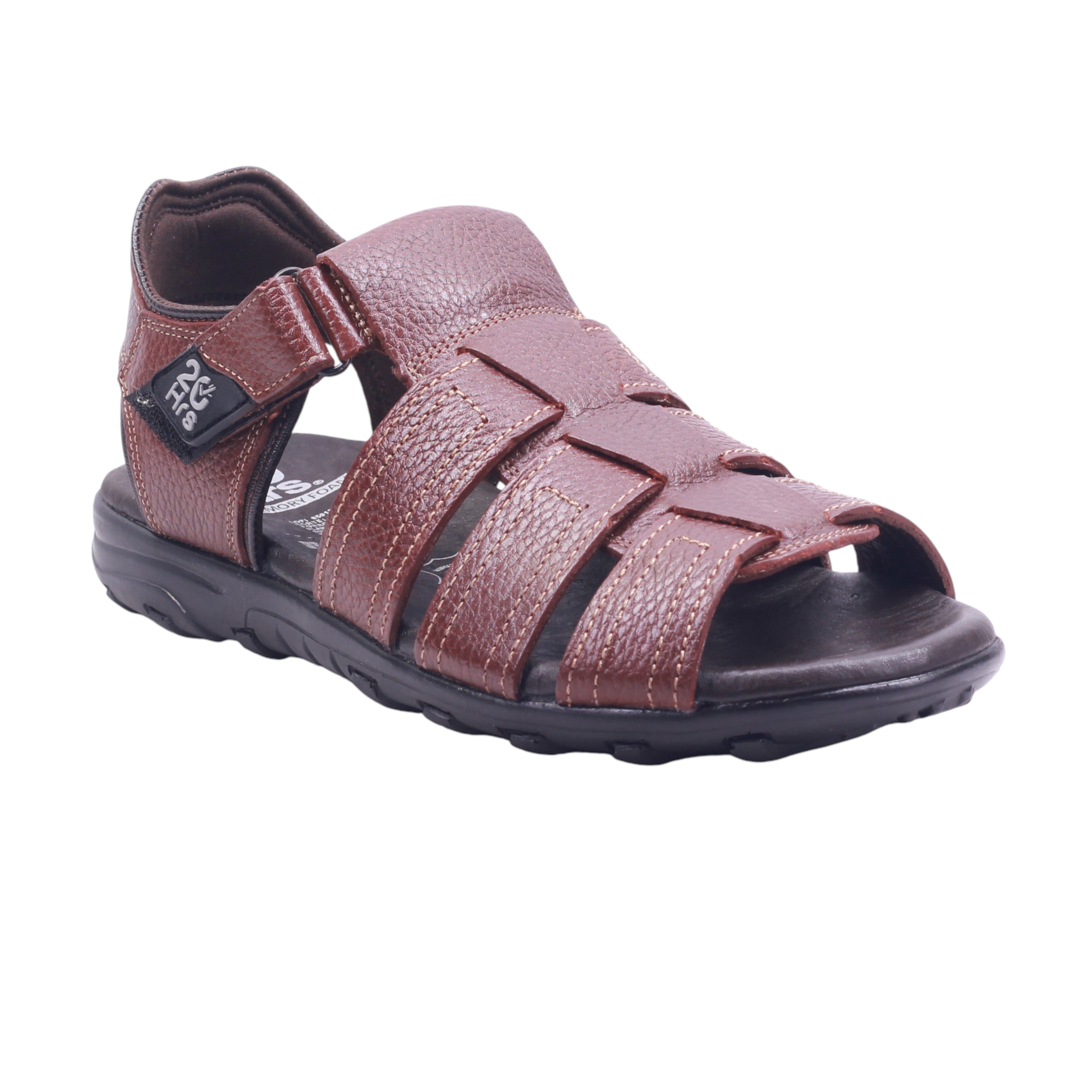 Huarache para caballero de tira con velcro