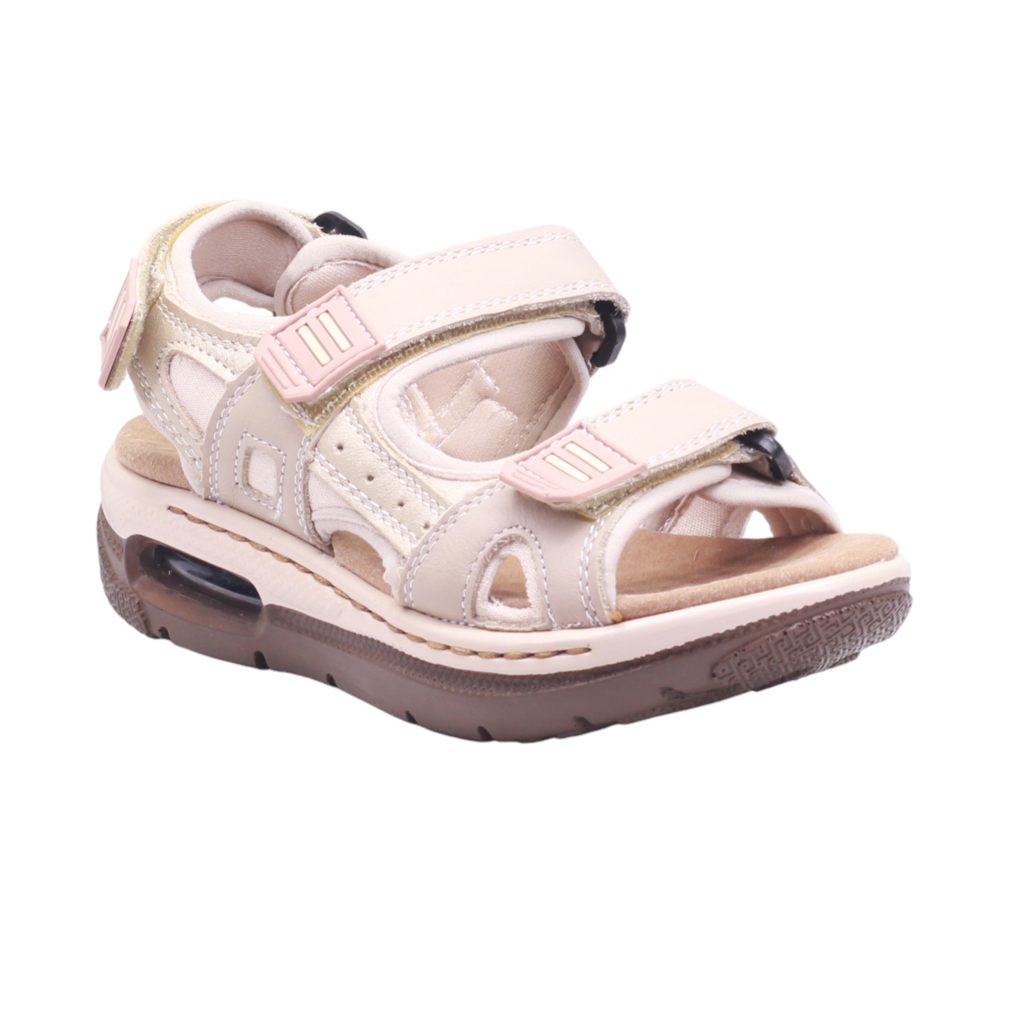 Sandalia con cámara de aire y ajuste de velcro
