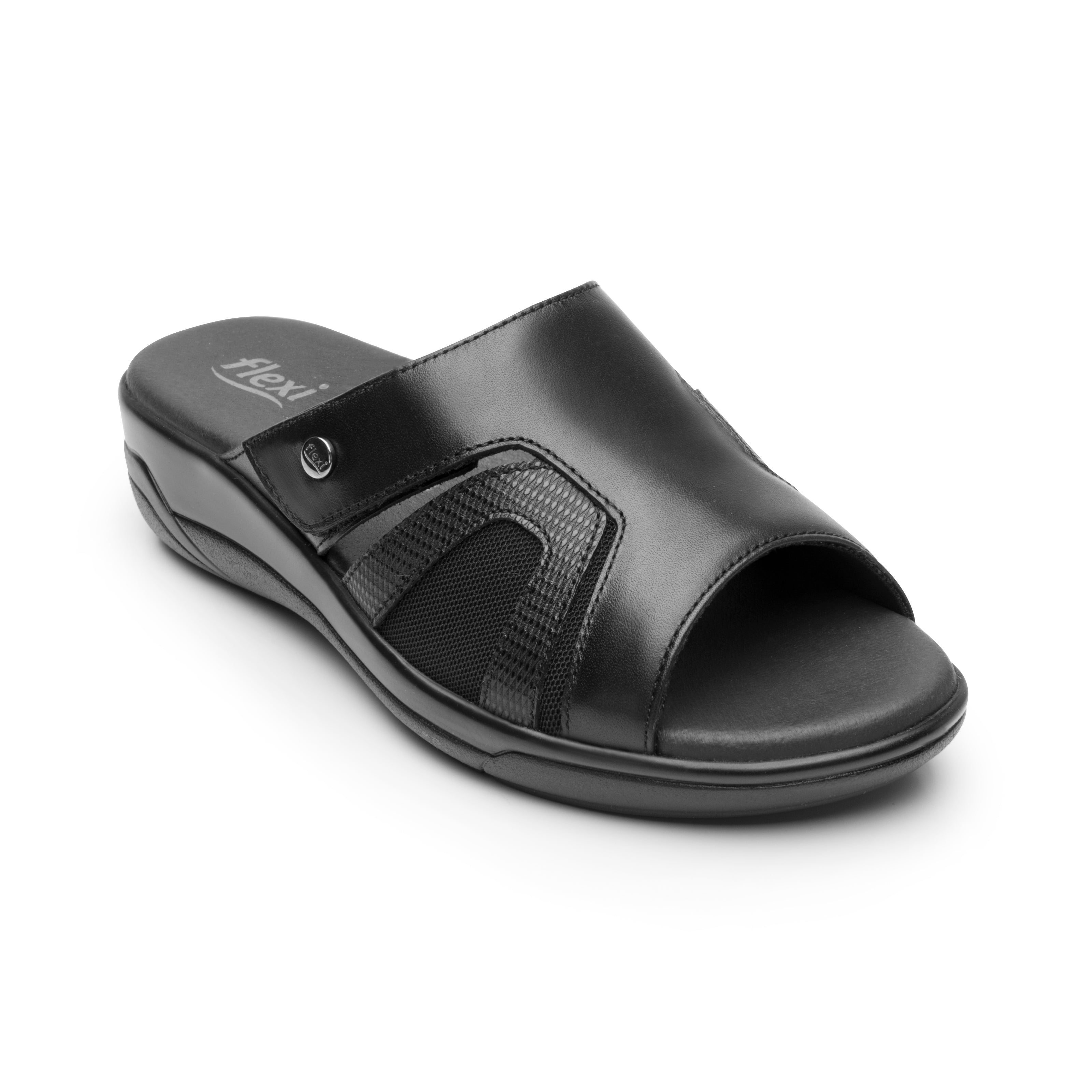 Sandalia de dama con velcro lateral