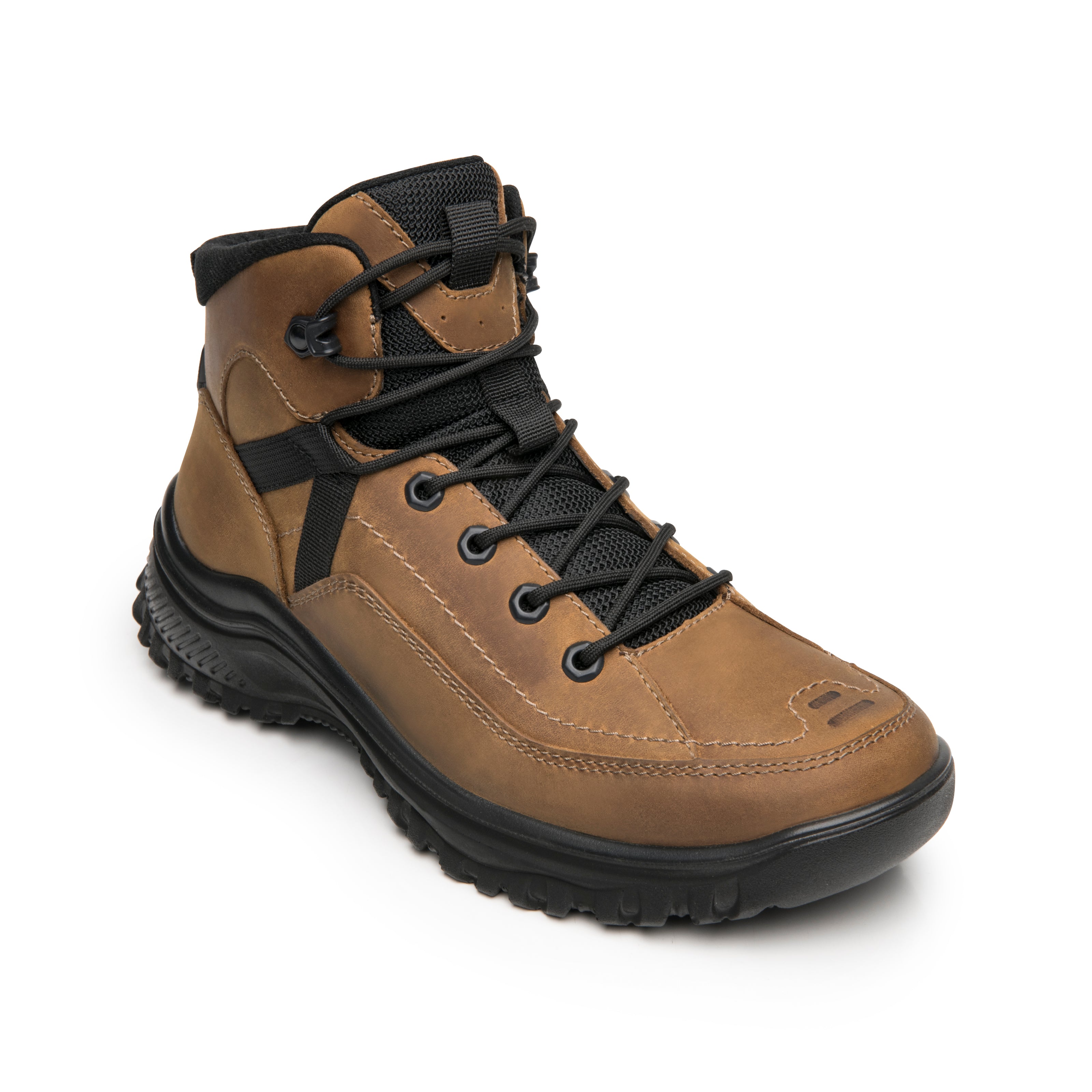 Bota outdoor de piel con diseño resistente para caballero