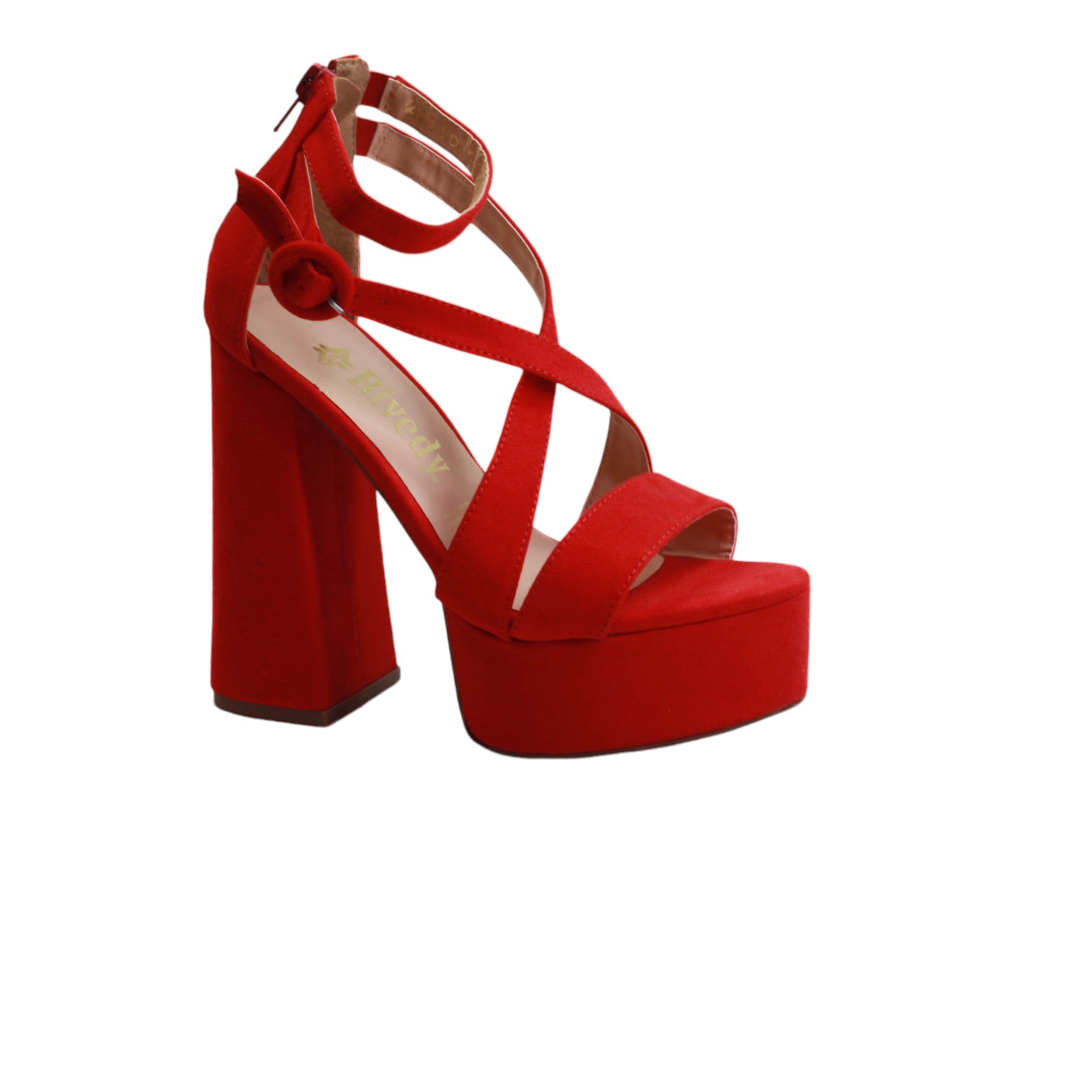 Zapatilla dama de tacón alto forrado en tela Shantung