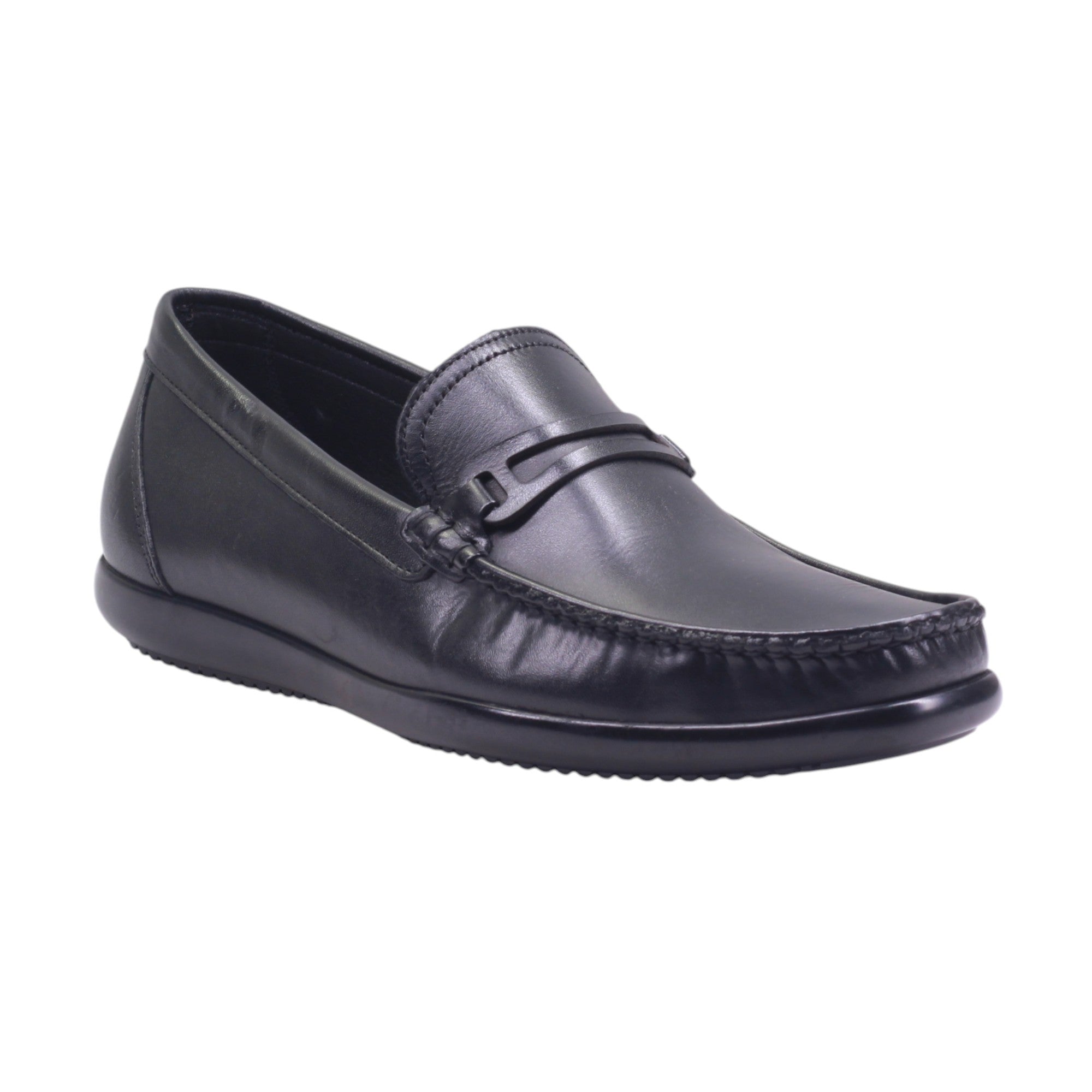 Zapato Casual de Piel con Costuras Marcadas