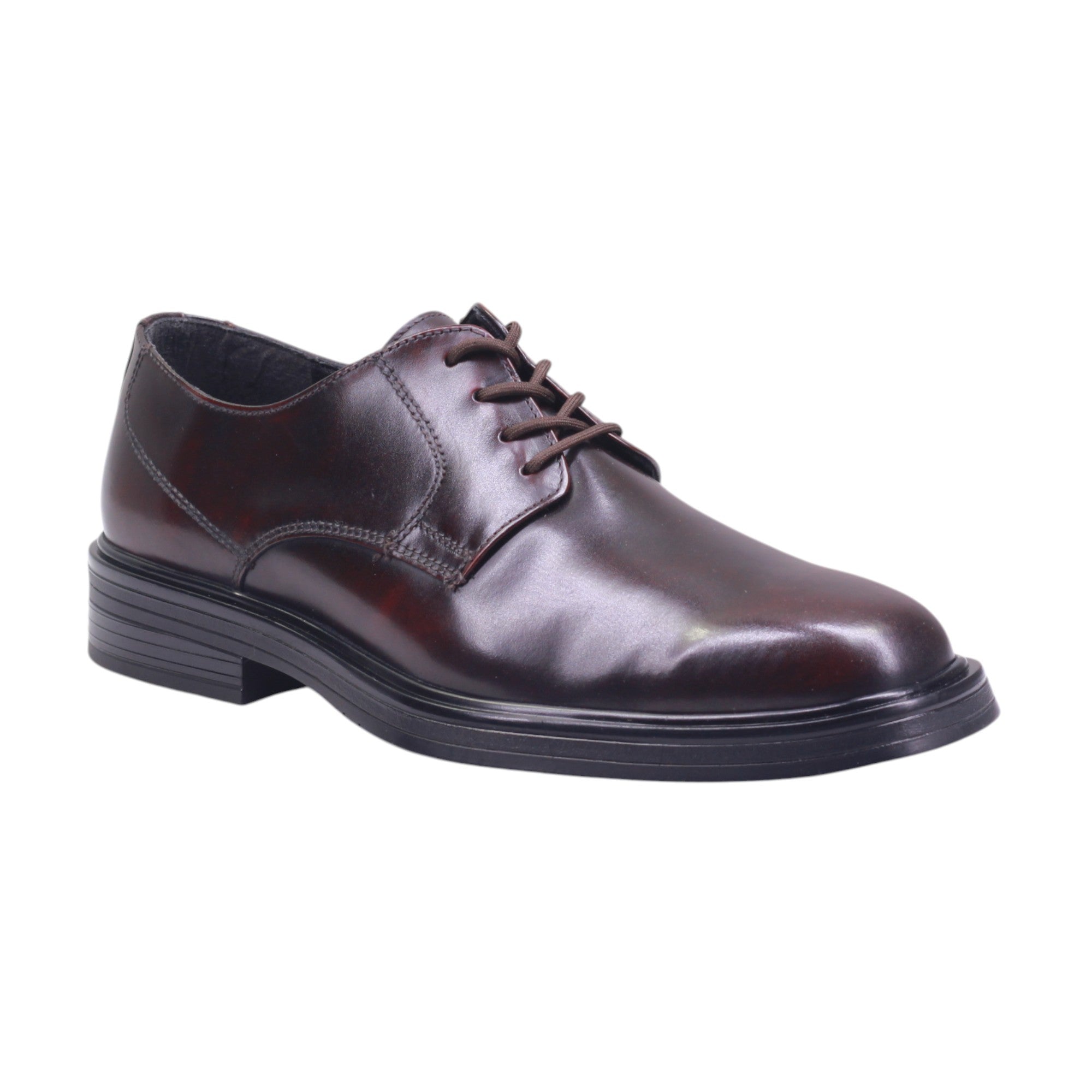 Zapato de vestir en piel con punta redonda y ajuste clásico