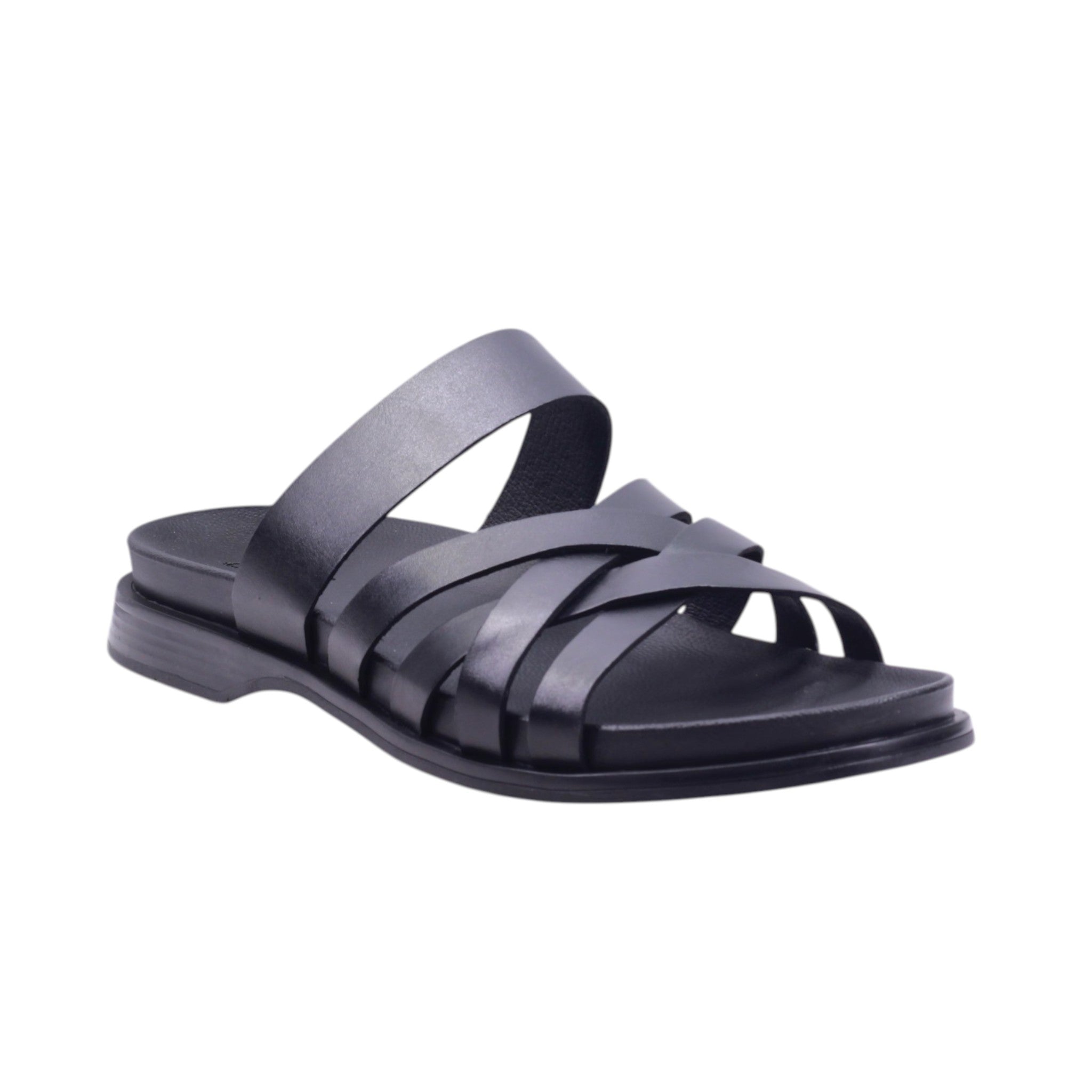 Sandalia de caballero con tiras cruzadas