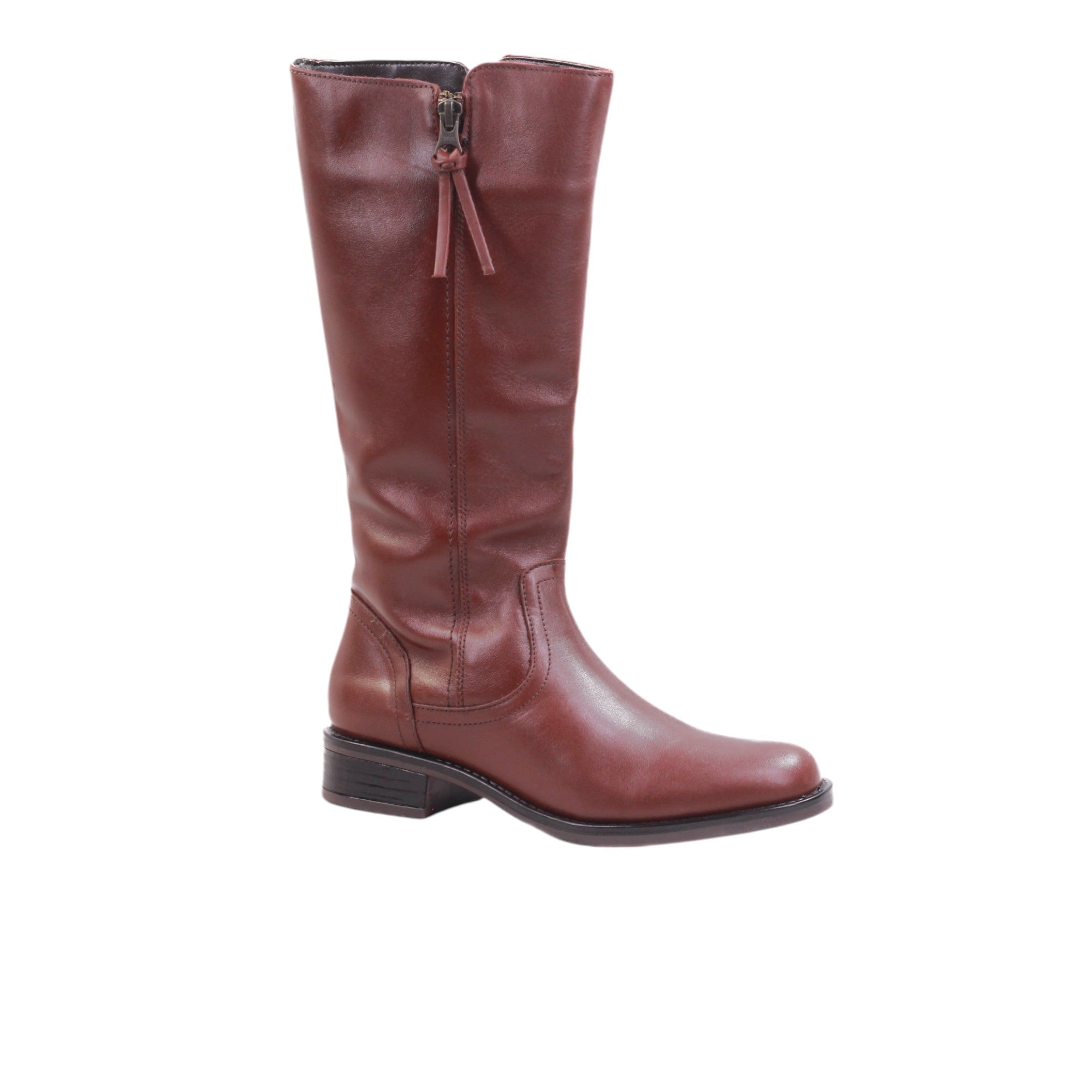 Botas altas de piel tipo equitación