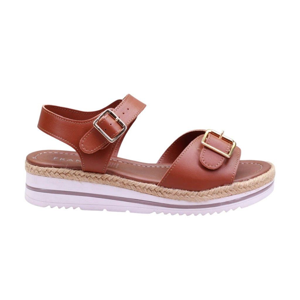 Sandalia Plataforma con Doble Hebilla Ajustable