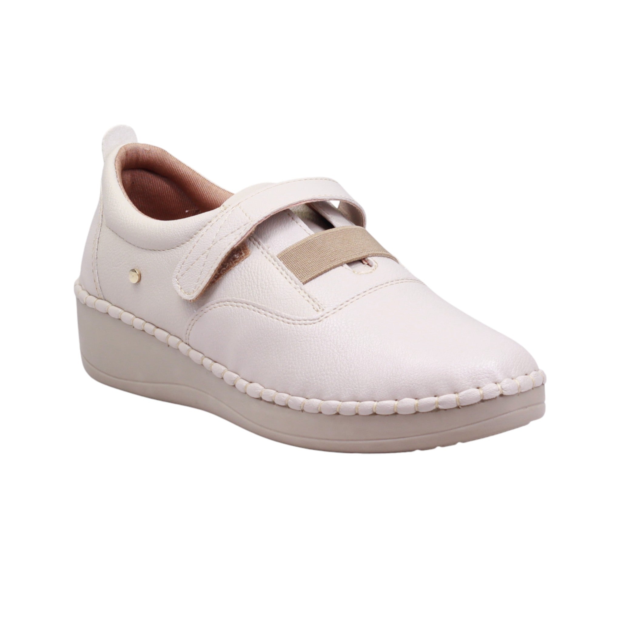 Zapato casual para dama con velcro y plataforma