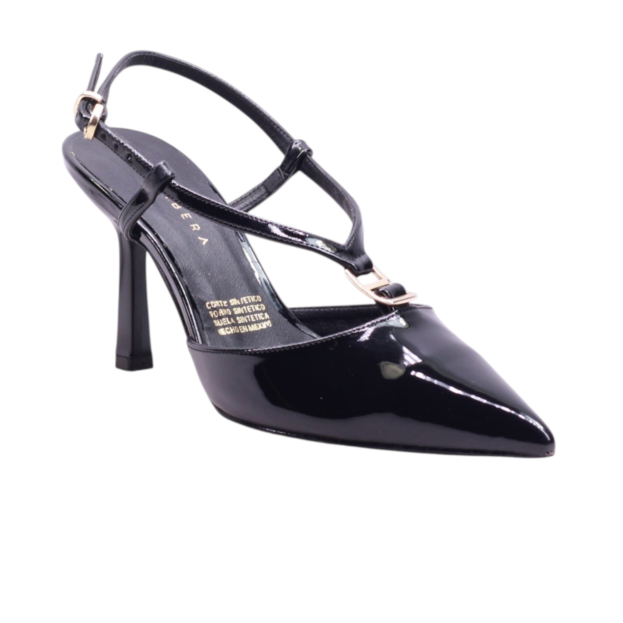 Zapatilla destalonada elegante con hebilla