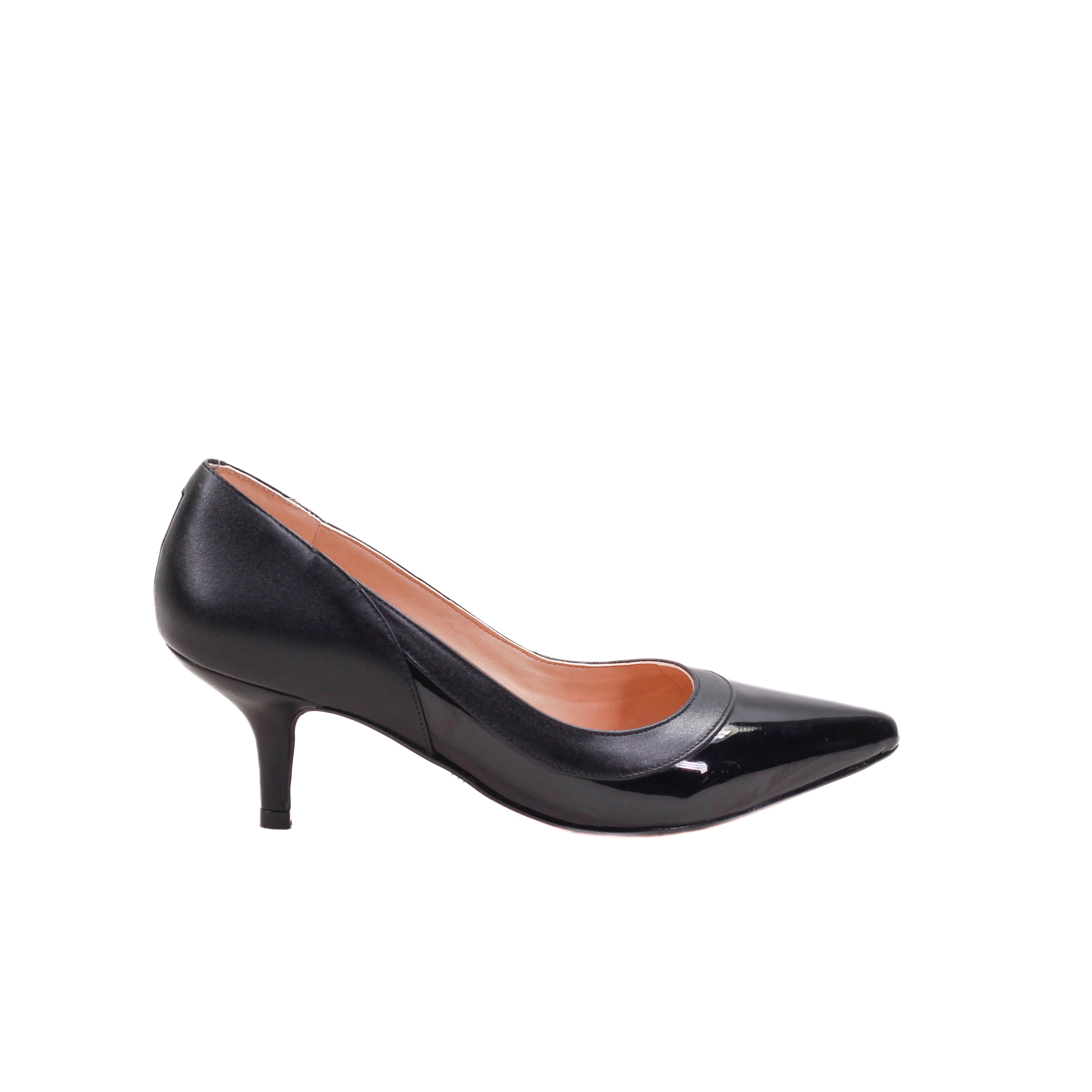 Tacón Bajo Zapatos De Mujer Color Negro Zapatilla Para Dama De