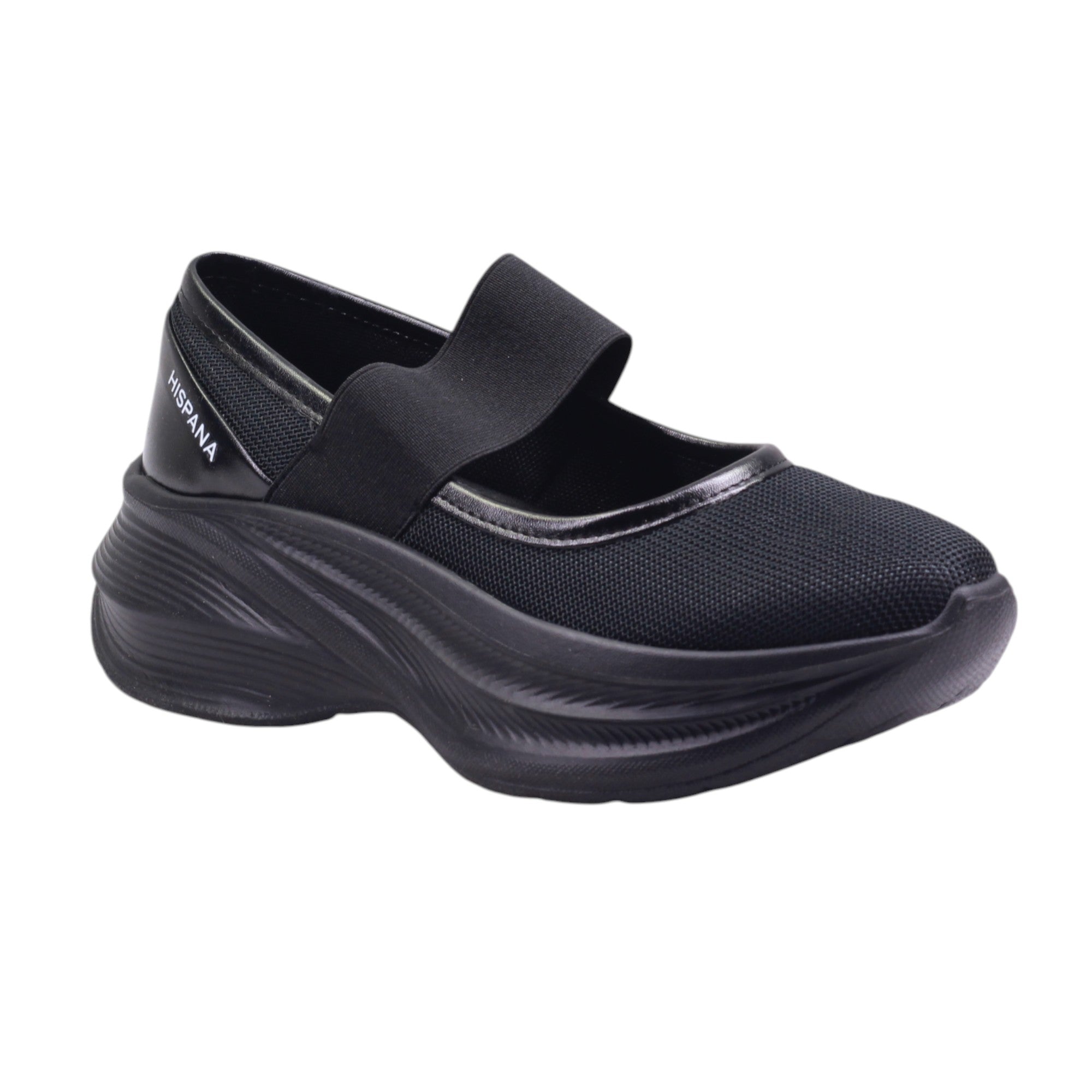 Tenis tipo Mary Jane con suela alta