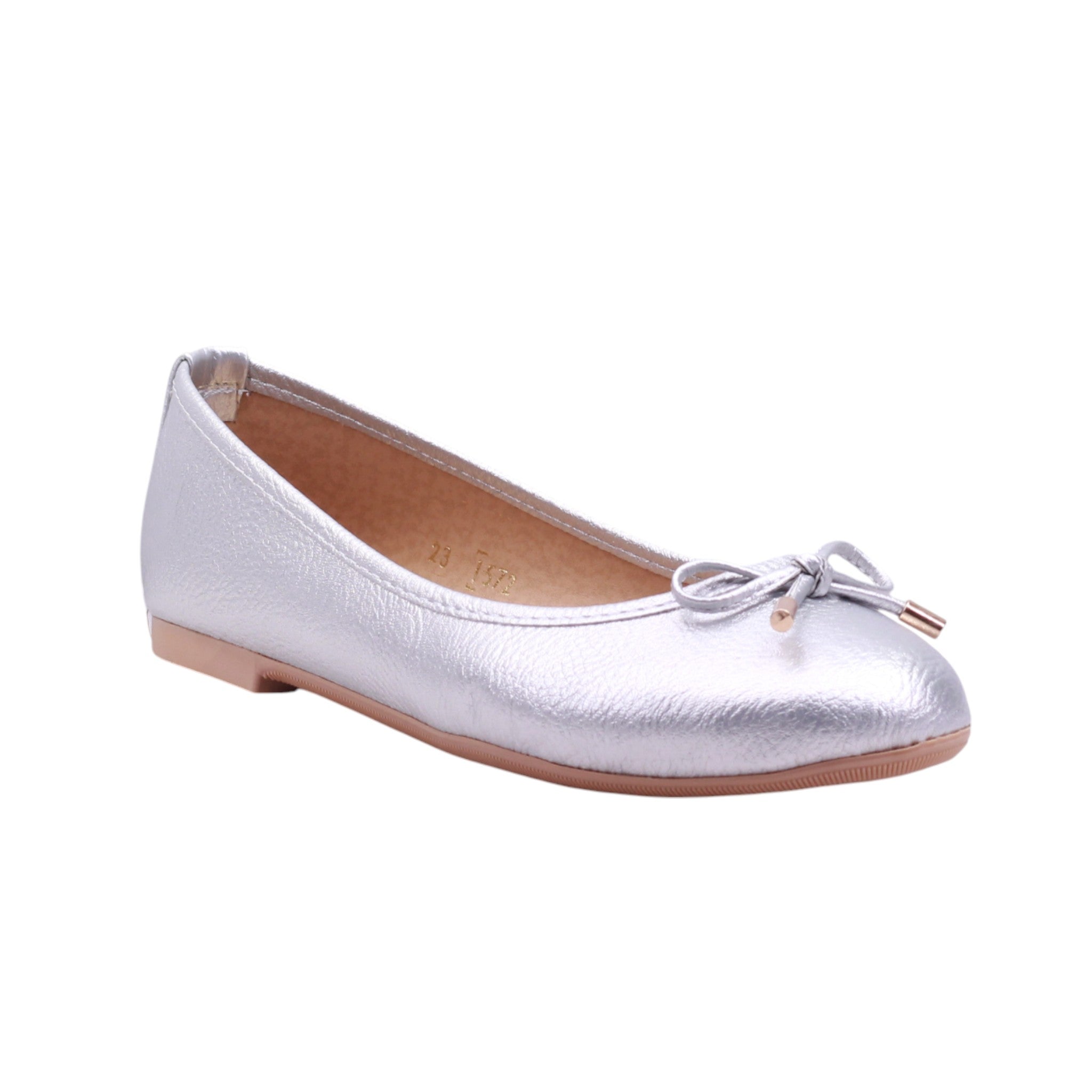 Flat metálico con moño decorativo