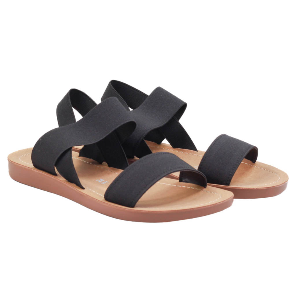 Sandalia con tiras elásticas y suela – Zapatería Francis