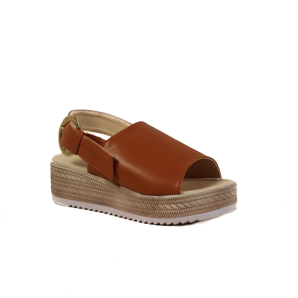 Sandalias store plataforma branca