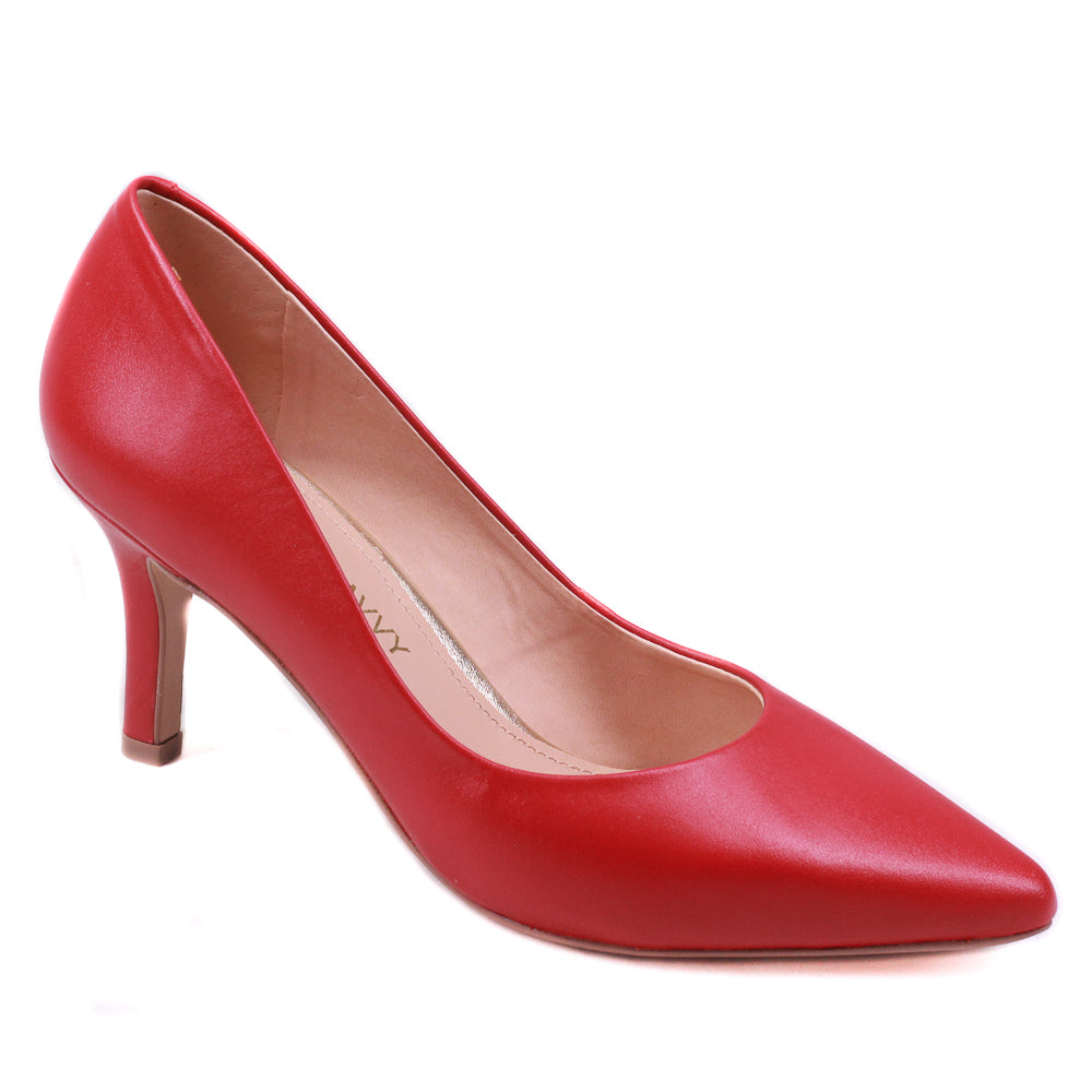 zapatilla pump dama tacón medio