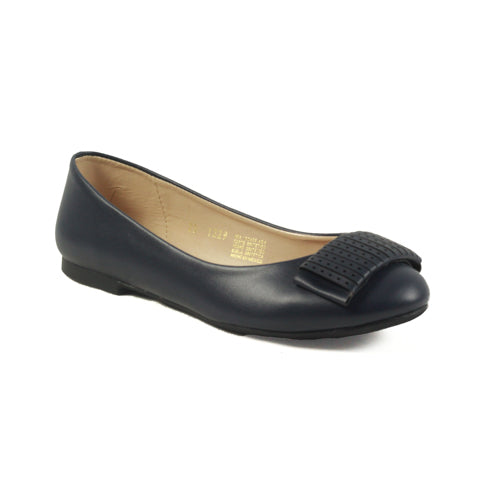 Zapatillas Punta Redonda Adorno Cuadrado