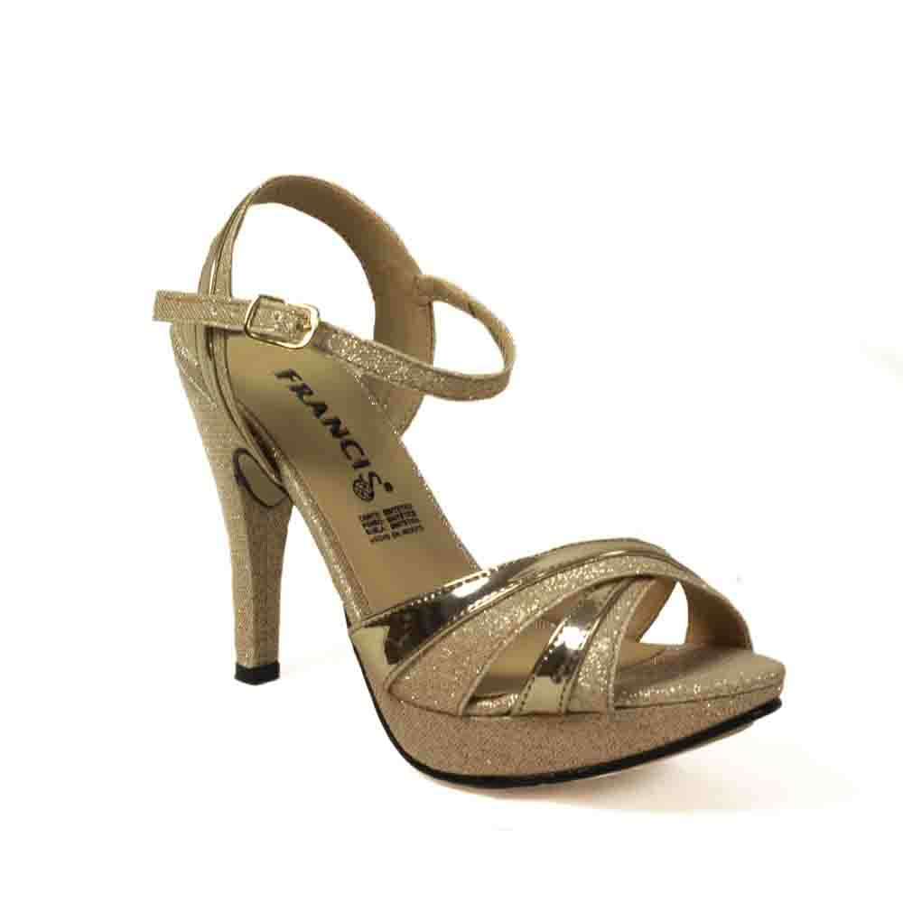 Zapatilla para dama con tira en cruce frontal
